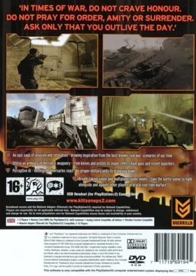 Killzone box cover back